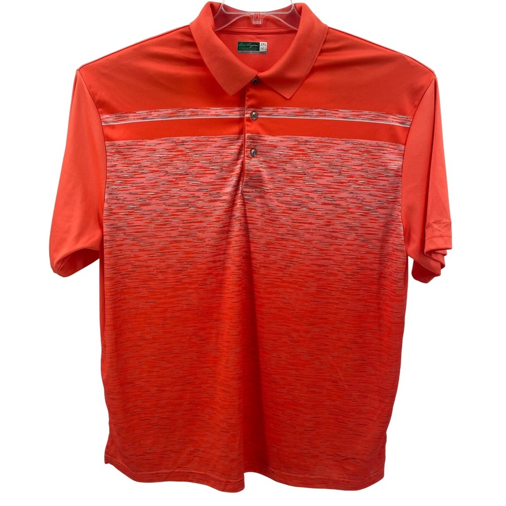 Ben Hogan Performance Polo Shirt Men 2XL Coral Orange Athletic Golf
